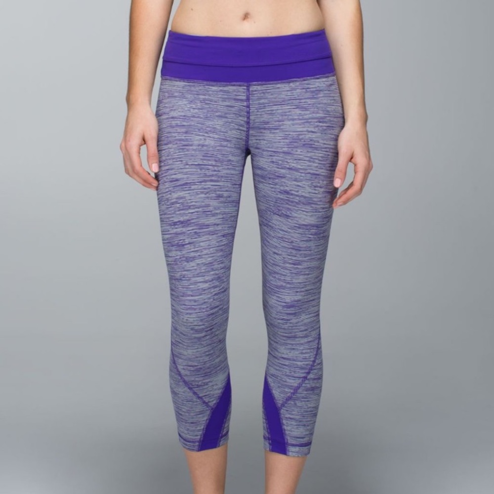 Lululemon Inspire Crop II Luxtreme Wee are From Space Bruised Berry